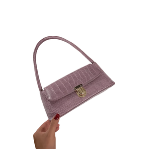 2025ใหม่กระเป๋าแฟชั่นสไตล์เกาหลีสำหรับผู้หญิงกระเป๋าสะพายไหล่ล็อควัสดุ PU กระเป๋าถือผู้หญิงอเนกประสงค์กระเป๋าใต้วงแขนสำหรับผู้หญิงขายส่ง - Product Image 2