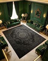 Luxuriöser Teppich im Dubai-Stil Vintage Persisches Muster Bodenteppich