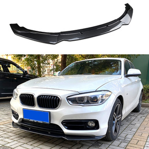 Amp-Z Front Lip Splitter For Bmw 1 Series F20 F21 116i 118i 120i 2011-2019 Piano Black Matte Finish - Product Image 1