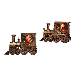 Santa Claus Miniature Train Water-powered <b>Lantern</b> Christmas Gifts Christmas <b>Small</b> Oil Lamp Decorations - Product Image 6