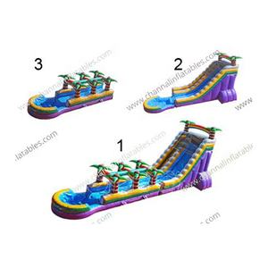 Glissière d'eau de jeux interactifs de palmier vintage pour des enfants - Product Image 3