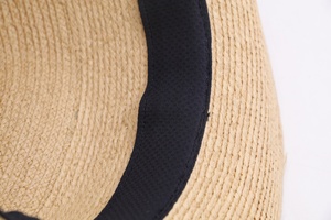 Phụ nữ thanh lịch Nhà thờ đám cưới fascinator sang trọng rộng vành Váy Phụ kiện bên người Anh phong cách chính thức Fedora mũ rơm - Product Image 3