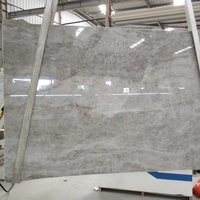 Dalle de quartzite moderne Taj Mahal en marbre menthe Delicatus du Brésil pour la construction d'hôtels, surface polie