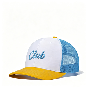 Casquette de baseball en maille personnalisée imperméable pour adulte, 6 panneaux, en coton et élasthanne, modèle Dad 112 Trucker, pour club de golf, MOQ bas du Vietnam 100 pièces - Product Image 1