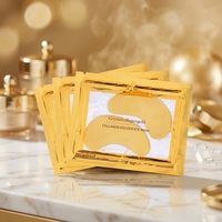 Masques pour les yeux en hydrogel au collagène et or 24 carats, personnalisés, en promotion, pour les cernes sous les yeux