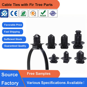 モミの木ソケット付きナイロンケーブルタイプッシュマウントジップタイ自動車用ホワイトグッズ製造パネルビルディング - Product Image 4