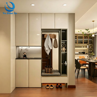 Meuble de rangement à chaussures minimaliste haut de gamme avec espace intérieur organisé pour appartements urbains, halls résidentiels et maisons modernes