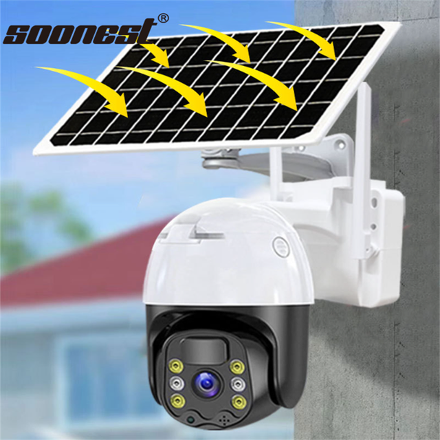 C1 Wireless Solar Camera Security Solar Camera Power for Car Sensor Recor Solar Powered Camera Security Outdoor 4G Wireless