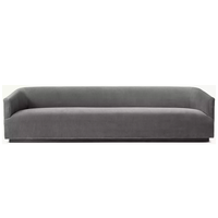 Nouveau Canapé de Salon en Tissu Style Abri avec Accoudoirs Cascade, Siège Cascade, Coussin Doux et Moelleux, Structure en Bois pour Appartement
