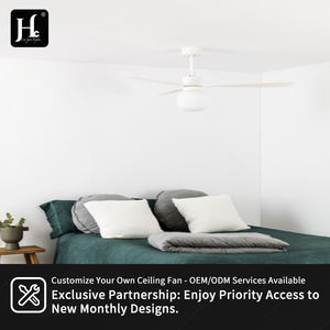 Ventilador de Techo con Luz LED, Silencioso, Pequeño e Inteligente, para Hogar, Restaurante, Dormitorio, Diseño de Rosca - Product Image 6