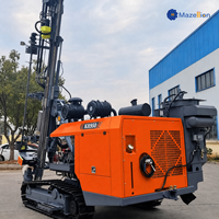 Foreuse rotative portative sur chenilles à moteur diesel, composants de moteur, boîte de vitesses et pompe, pour le forage de minerai et le forage de trous profonds de 21 m, pour l'exploitation agricole