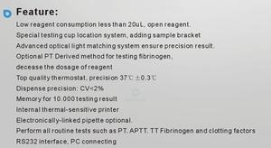 Analyseur de coagulation vétérinaire portable à double canal pour des tests précis de coagulation sanguine dans les soins aux animaux - Product Image 6