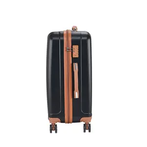 Sacs de voyage à coque rigide, ensemble de bagages 3 pièces, valise à roulettes ABS PC