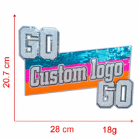 Nouveau Patch Brodé de Paillettes Personnalisé 2026 pour les Fans des Playoffs, Décoration de Vêtements pour le Jour du Match, Motif Antonio en Paillettes Bling