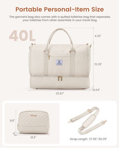 Tas ransel traveling 2-in-1, tas garmen, setelan sepatu, ringan, kantung sepatu, tas garmen anti air, tas Duffel Travel, untuk LOVEVOOK 2-in-1 - Product Image 2