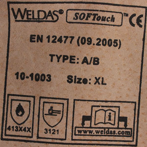 WELDAS süet domuz yeşil deri eldiven Tig kaynak keçi deri eldiven toz tek kullanımlık eldiven - Product Image 6