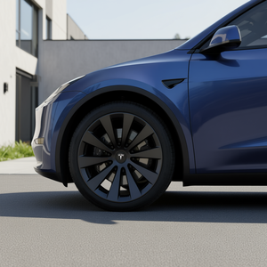 Cache-roue Tesla Model Y 20 pouces, en plastique, à clipser, avec trou pour valve - Product Image 2