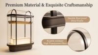 Vitrine de pâtisserie rétro en verre incurvé, écologique et durable, à 3 niveaux, avec éclairage LED chaud, pour comptoir de boulangerie, présentoir à macarons et biscuits