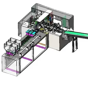 Máquina de embalaje automática de alto rendimiento Máquina de embalaje de pluma de 12 colores Línea de producción de lápices