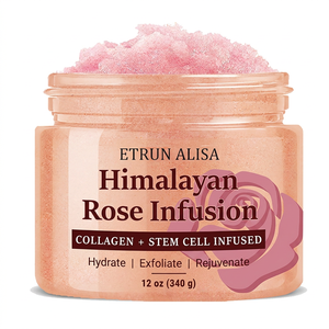 ETRUN ALISA OEM - Exfoliante Corporal de Sal Rosa del Himalaya Natural al por Mayor, Aloe Vera, Blanqueador, Limpieza <span class=keywords><strong>Profunda</strong></span>, Hidratante Facial - Product Image 1