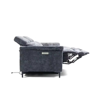Canapé moderne électrique inclinable pour salon, avec dossier inclinable, rembourrage réglable, cadre en métal, housse en velours, fonction canapé