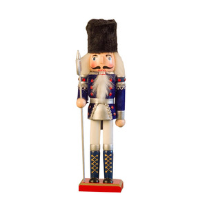 30CM European Wooden <strong>Nutcracker</strong> Soldeir <strong>Drum</strong> Puppet Christmas Wine Cabinet, Table Decoration - Product Image 3