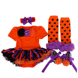 Vêtements de boutique pour enfants, ensembles de robes pour filles pour Halloween, robes de princesse pour bébés, ensembles de robes en gros - Product Image 2