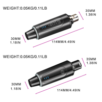 Transmitter Mikrofon Dinamis Nirkabel VOXFULL MX20 UHF dengan Pola Polar Kardioid dan Casing Plastik
