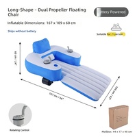 Chaise flottante électrique gonflable pour piscine avec hélice