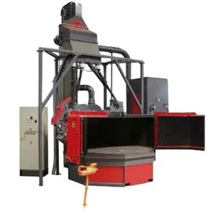 Rotary table shot blasting machine can handle wheel hub and collision resistant workpieces