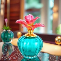 Flacon de parfum vide en verre soufflé à la main, vintage, décoratif, en cristal, rechargeable, pour la décoration de table à la maison, collection de cadeaux