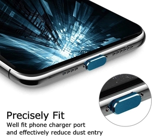 Práctica cubierta a prueba de polvo aleación de aluminio Metal Anti polvo cargador Dock Plug tapón tapa para <span class=keywords><strong>iPhone</strong></span> <span class=keywords><strong>14</strong></span> 13 <span class=keywords><strong>pro</strong></span> - Product Image 2