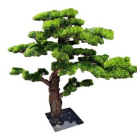 Grand arbre de pin artificiel réaliste en plastique et fibre de verre, vert, pour intérieur et extérieur, idéal pour Noël et les remises de diplômes, fait main