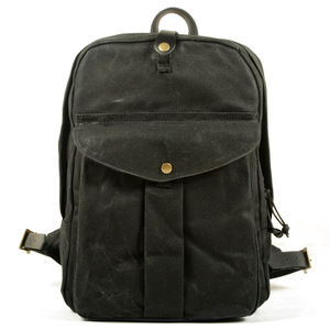 Mochila Vintage para Hombre, Mochila Táctica de Viaje y Senderismo, Mochila de Lona Estilo Hipster para Hombre - Product Image 1