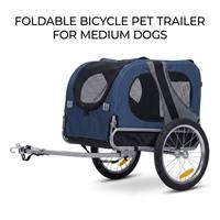 Vente en gros de poussettes pour chiens à 3 roues tout-terrain avec pneus en caoutchouc et suspension amortissante pour grands chiens