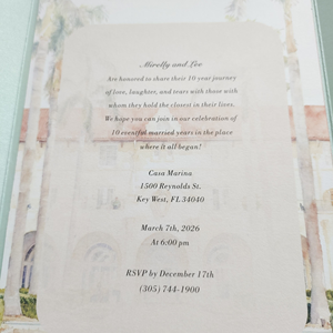 Carte de mariage en velours bleu ciel, design à double porte, monogramme personnalisé en feuille d'or, <span class=keywords><strong>invitation</strong></span> de mariage, enveloppe, Einladungskarten Hochzeit - Product Image 4