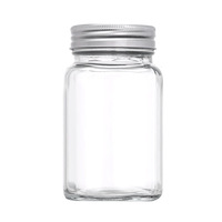 100ml 200ml 280ml 380ml 500ml Bouteille de miel carrée en verre de stockage Emballage de miel en verre Pot en verre avec couvercle