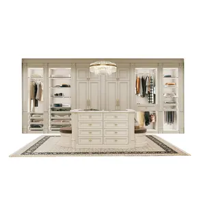 Best Product Italian Wood Precious Regency Walk In Closet Wardrobe For Clothes And Accessories
