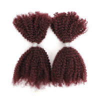 Meches Cheveux Humains En Gros Luxe Cheveux Humains Ombre Couleur 4C Texture Sans Perte Premium Afro Kinky Bulk Cheveux Humains pour le Tressage