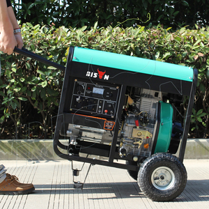 Générateur diesel à châssis ouvert refroidi par air 3kva 5kva 6.5kva 8kva 50/60Hz 220V monophasé démarrage par lanceur BS6500DCE portable silencieux - Product Image 4