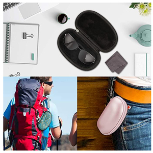 Kính mát không thấm nước & Kính mắt trường hợp zippered bền cứng EVA nhung lưu trữ với tùy biến - Product Image 6