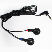 Headphone In-ear Universal sederhana Online Headset ponsel komputer Headset kawat earbud penerbangan sekali pakai earphone in-ear untuk