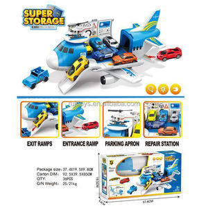 Jouets de <span class=keywords><strong>porte</strong></span>-avions de transport aérien inertiel, ensemble de jeu d'aéroport électrique avec super stockage - Product Image 6