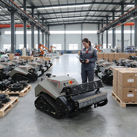 Tondeuses à fléaux télécommandées diesel robustes pour la maintenance des vignobles, fabriquées en Chine, avec fonction de désherbage