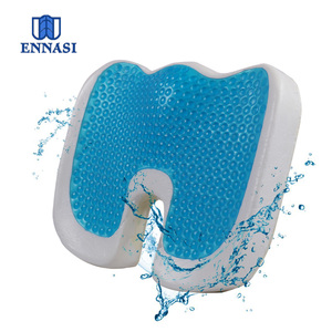 Siêu mềm mùa hè làm mát Bộ nhớ bọt gel dành cho người lớn xe Ghế đệm ghế văn phòng Coccyx đệm thắt lưng Gối Đệm Ghế - Product Image 5