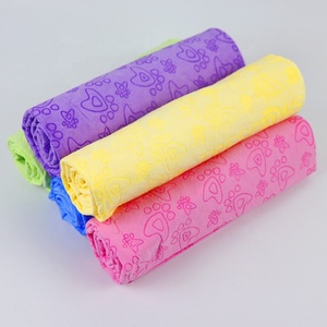 Nouvelle serviette pliée absorbante personnalisée pour chien, petite pochette en tissu PVA chamois de haute qualité pour animaux de compagnie - Product Image 6