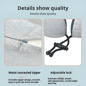 Almohada de Viaje en Forma de U, Cómoda, Personalizada, de Espuma Viscoelástica, Fabricante Profesional para Uso en Aviones - Product Image 6