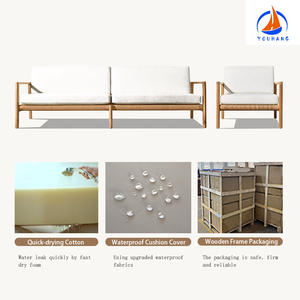 Cama de ratán moderna para todo tipo de clima, muebles de sala de estar en forma de L, sofá, muebles de ratán - Product Image 5