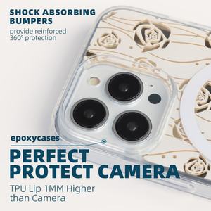 Étui de téléphone personnalisé en résine anti-jaunissement UV avec poignée et recharge magnétique sans fil pour iPhone 15 14 13 - Product Image 3