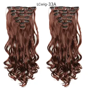 High light color 18 inches to 22 inches 100% virgin human hair super silk bone straight 7 pieces 16 clip in human hair extension